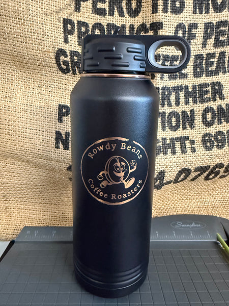 Water Bottle 32oz - Rowdy Beans Coffee Roasters