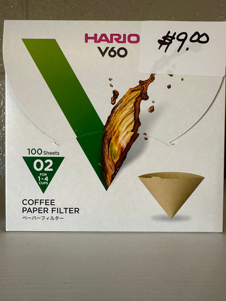 V60 Paper Filter Natural, 100ct Box